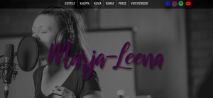 Laulaja-lauluntekijä Marja-Leenan verkkosivut ja brändäys